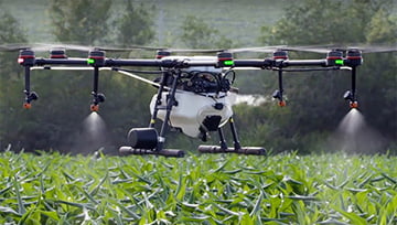 Узнать больше о первом сельскохозяйственном дроне Agras MG-1