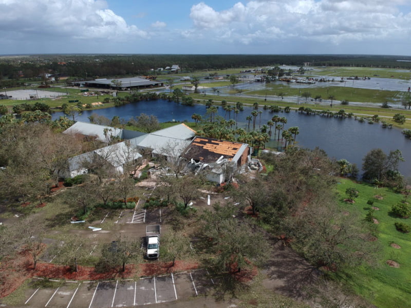 Пострадавшие от урагана Ирма районы Флориды